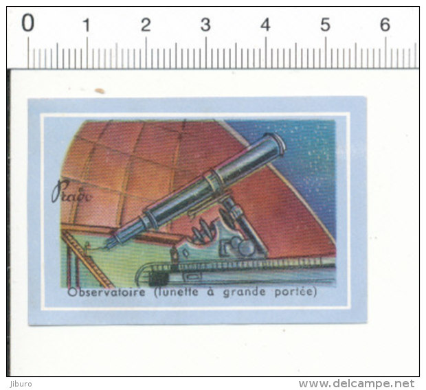 Chromo Image Chocolat Prado / Observatoire - Lunette à Grande Portée / Téléscope Astronomie / 6/VIN-228 - Autres & Non Classés