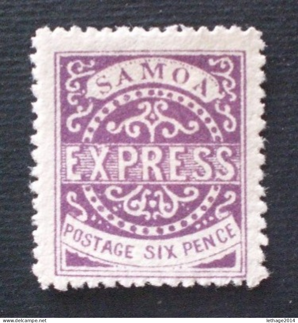 SAMOA 1877 - 1881 Express Stamps 6 P Violet PERFORATION 12 MNHL - Samoa Américaine