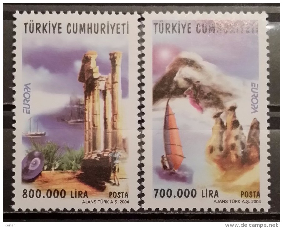 Turkey, 2004, Mi: 3376/77 (MNH) - Ongebruikt