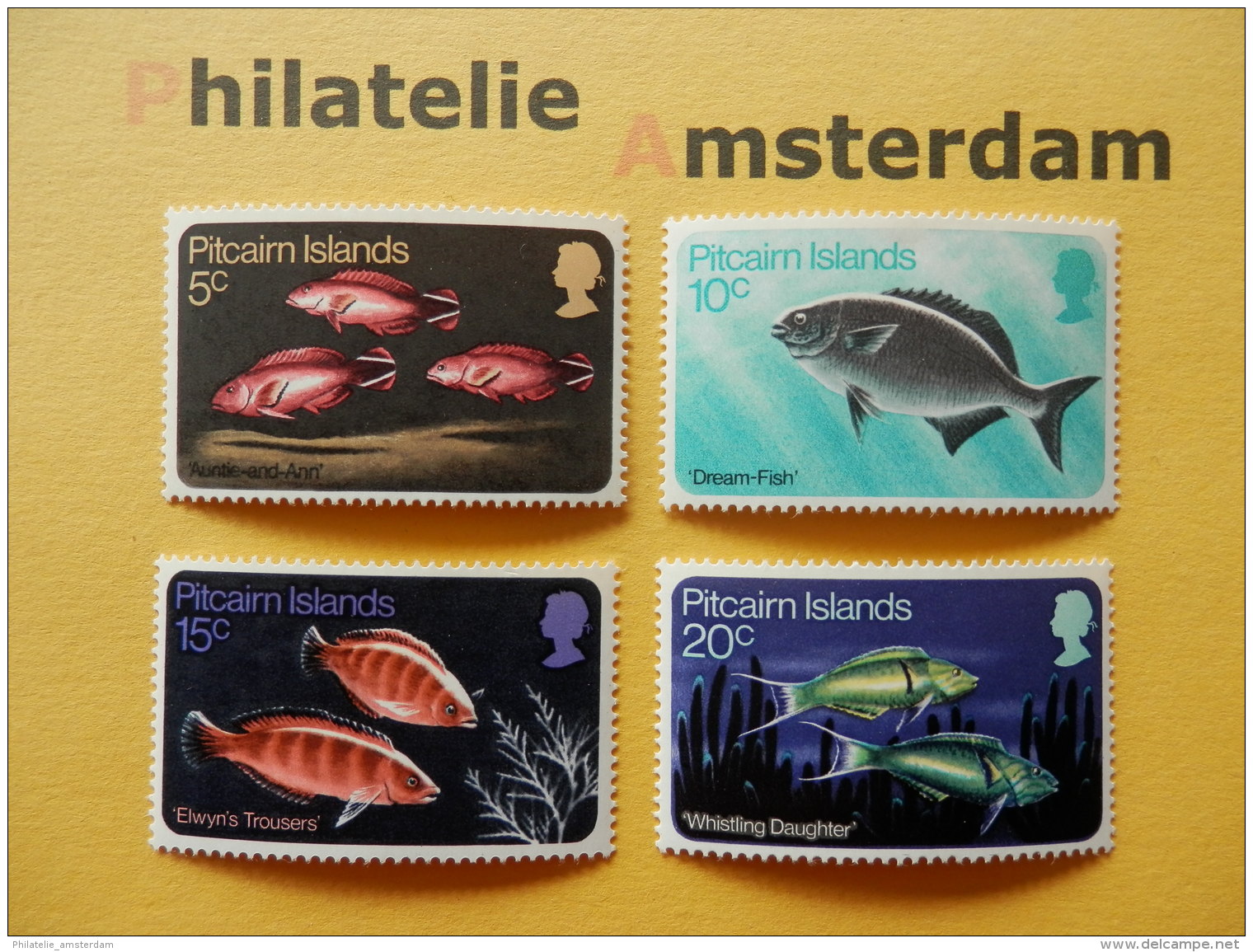 Pitcairn Islands 1970, FAUNA FISH FISCHE VISSEN POISSONS PECES PESCI: Mi 114-17, ** - Fische