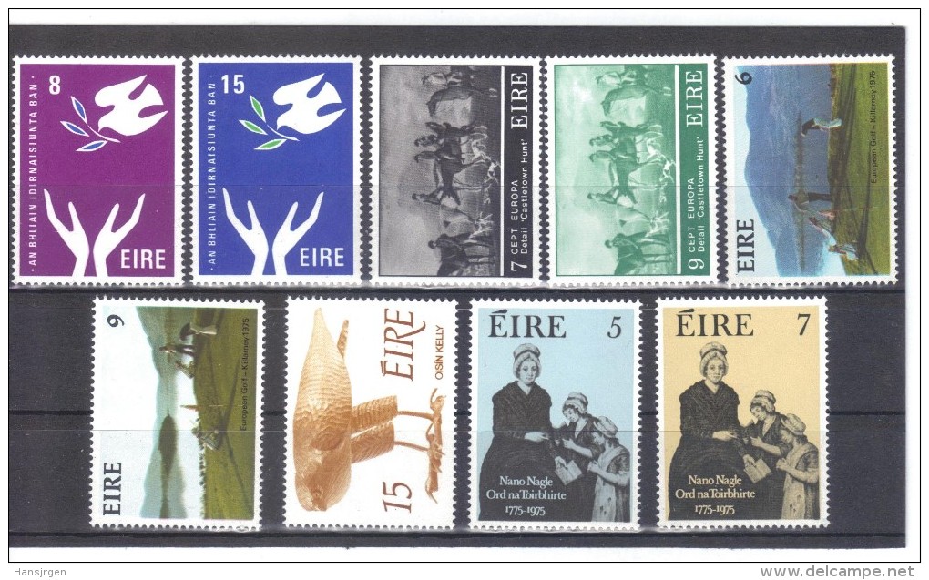 SAR461  IRLAND  Postfrisches LOT Aus 1975 Siehe ABBILDUNG - Ungebraucht