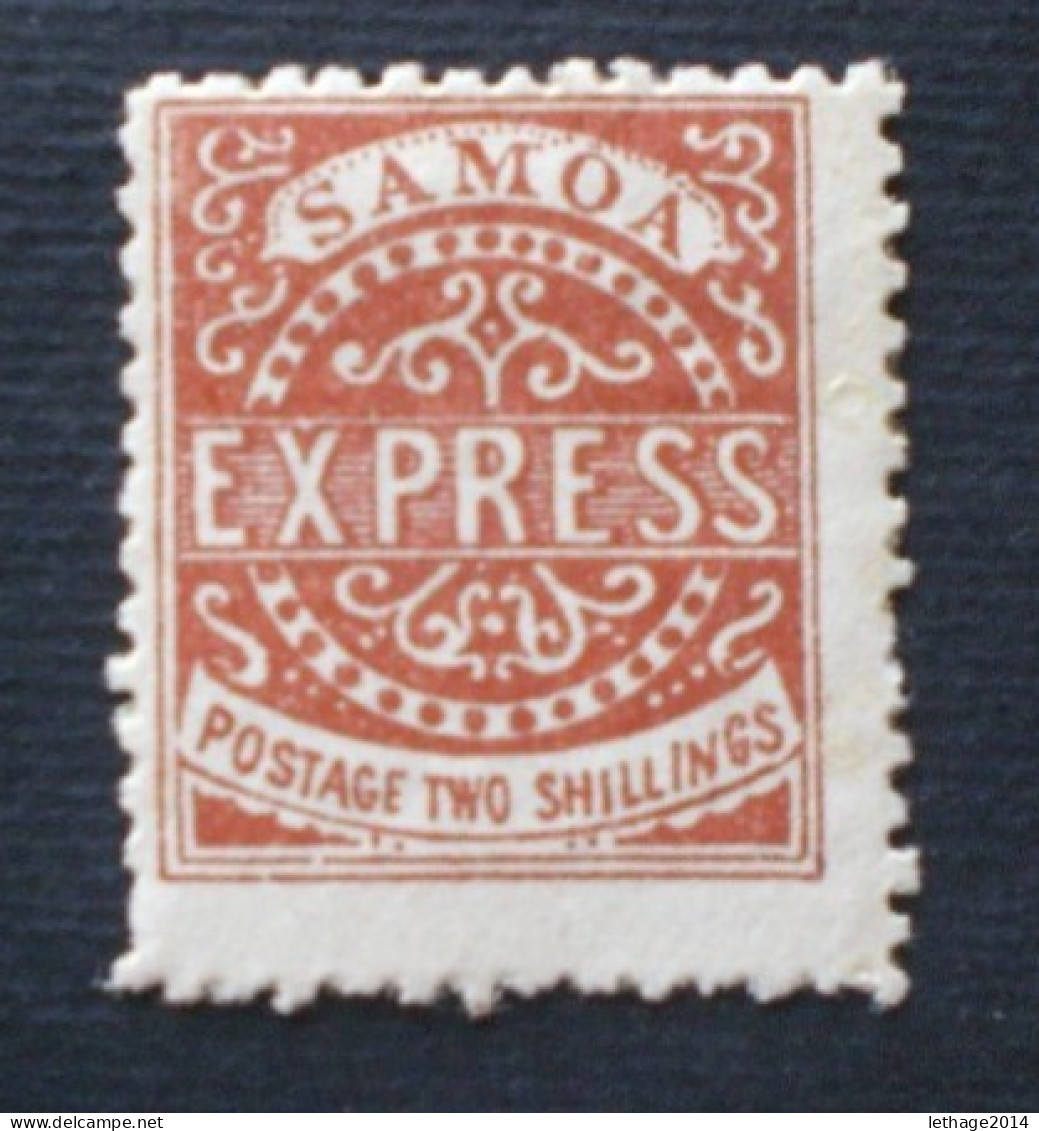 SAMOA 1877 - 1882 Express Stamps 2 Sh Sepia  MNLH PERFORATION  11 1/2 X 11 - Amerikanisch-Samoa