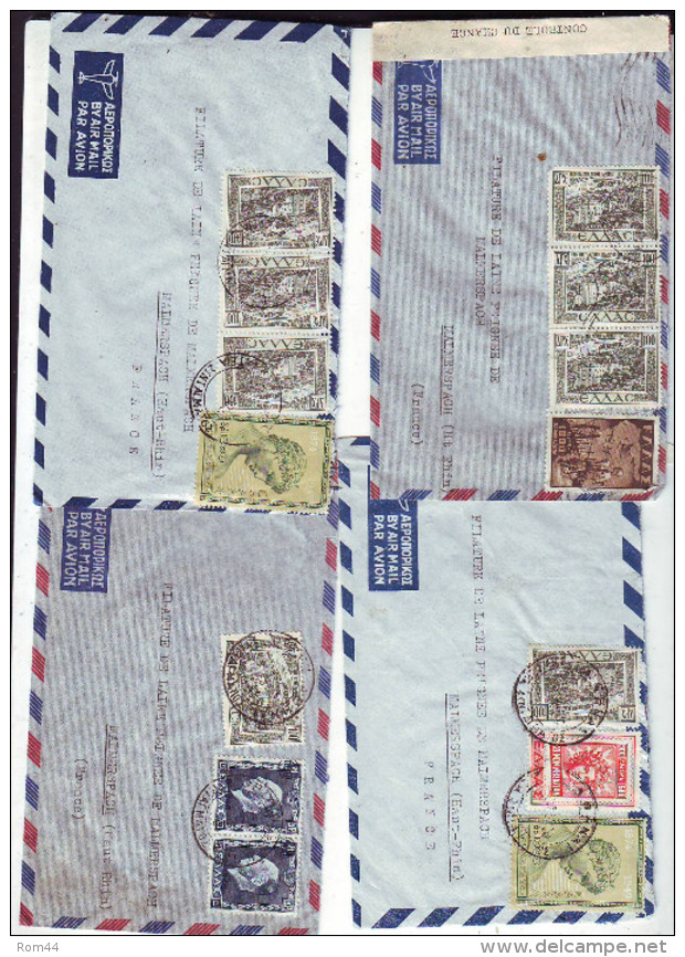 OB11 °°°   GRECE  Superbe  Lot De  17  Lettres Pour La France Entre  1946 Et 1948 - Cartas & Documentos