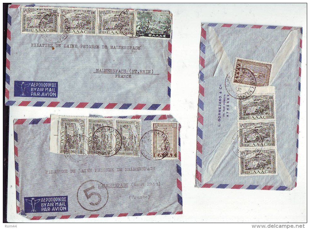 OB11 °°°   GRECE  Superbe  Lot De  17  Lettres Pour La France Entre  1946 Et 1948 - Cartas & Documentos