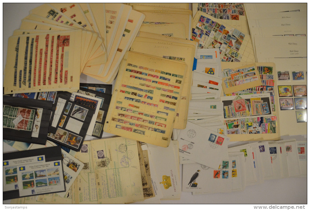 BOX 3, LOT, DISNEY, BRAZIL, FRENCH COLONIES, FDC SWISS, COVERS , ALL MUST GO !!! - Lots & Kiloware (mixtures) - Min. 1000 Stamps