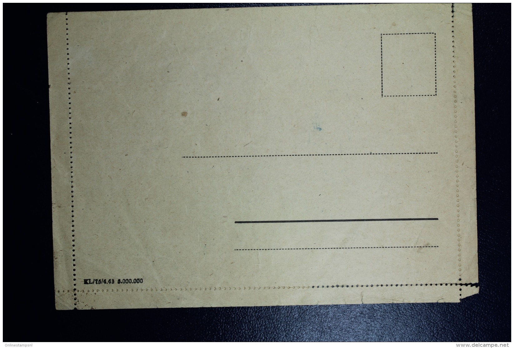Deutschland Letter Konzentrationslager Buchenwald Command Altenburg  Not Used (RRR) 1942 Fragile - Briefe U. Dokumente