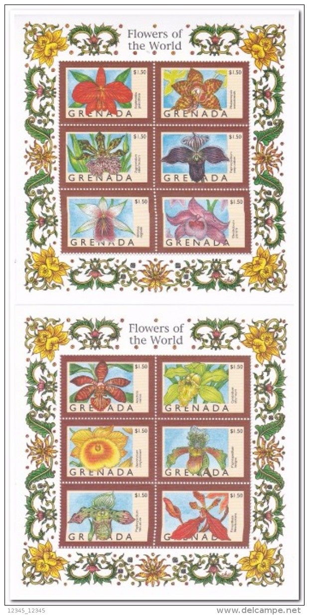 Grenada 1998, Postfris MNH, Flowers, Orchids - Grenada (1974-...)