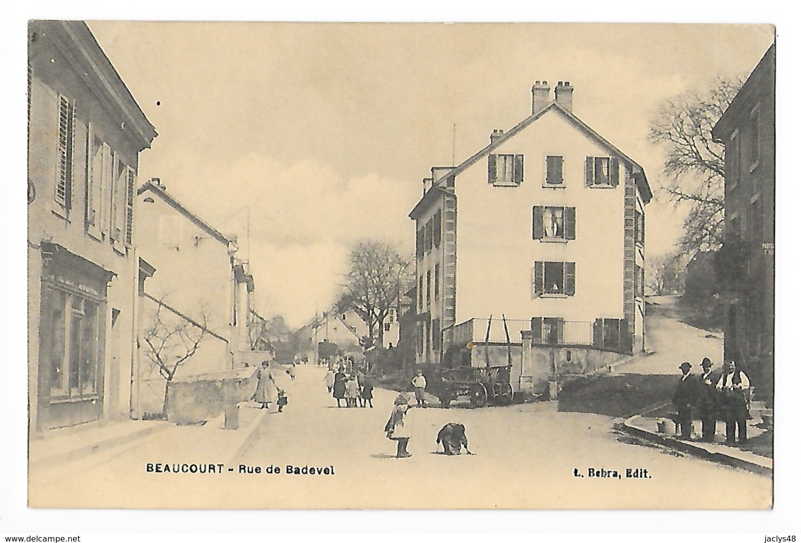 BEAUCOURT  (cpa 90)  Rue De Badevel    -   - L 1 - Beaucourt