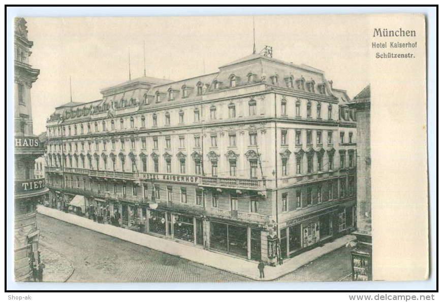 N5171/ München Hotel Kaiserhof Schützenstraße Ca.1900 AK - Altri & Non Classificati