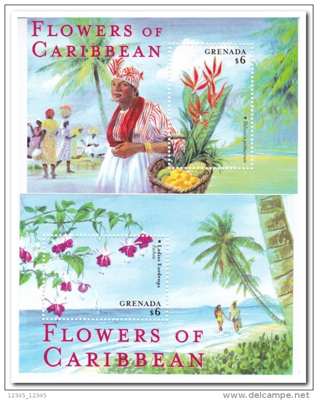 Grenada 2000, Postfris MNH, Flowers - Grenada (1974-...)