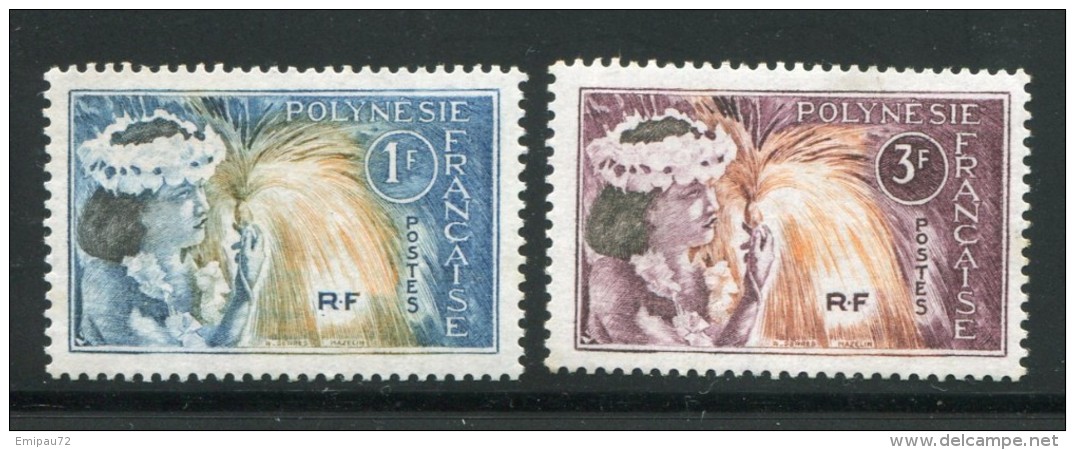 POLYNESIE- Y&T N°27 Et 28- Neufs Sans Charnière ** - Unused Stamps