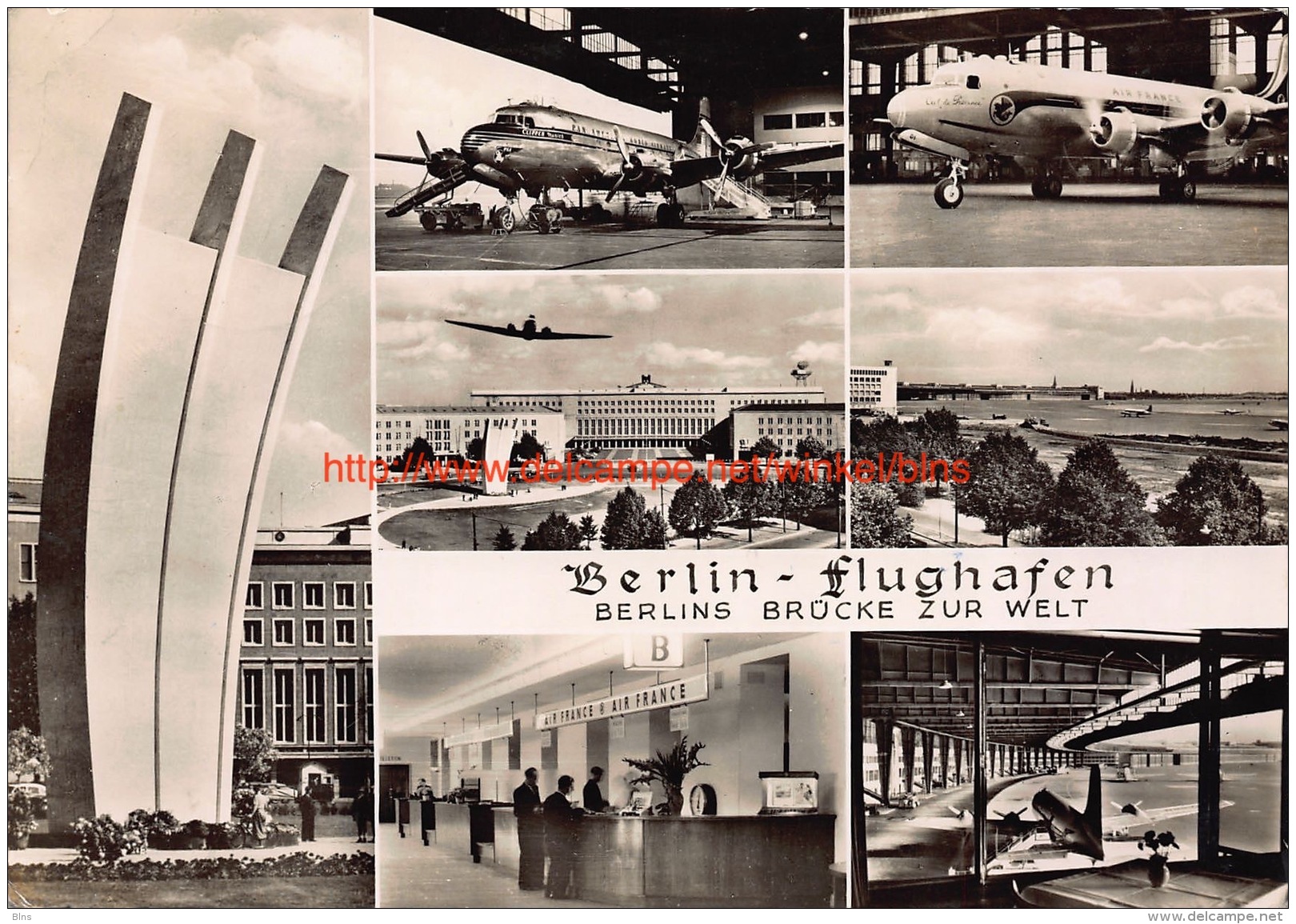 1957 Berlin-Flughafen. - Tempelhof