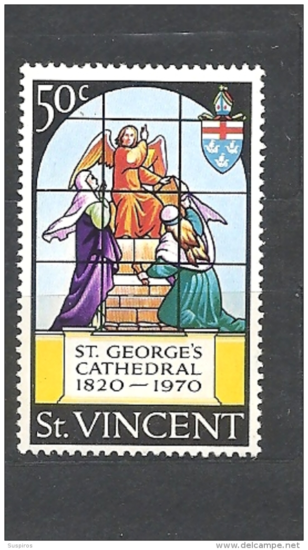 St. Vincent    1970 The 150th Anniversary Of St. George´s Cathedral, Kingstown MNH - St.Vincent (...-1979)