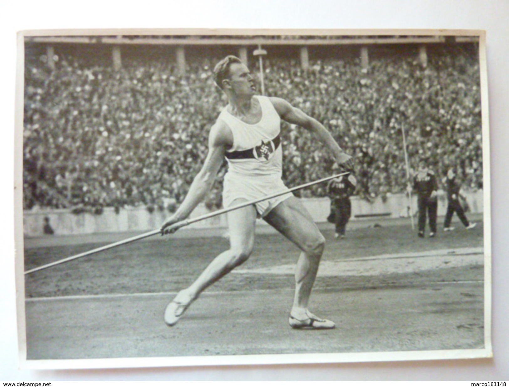 OLYMPIA 1936 - Band II - Bild Nr 54 Gruppe 58 - Gerhard Stöck Au Javelot - Sport