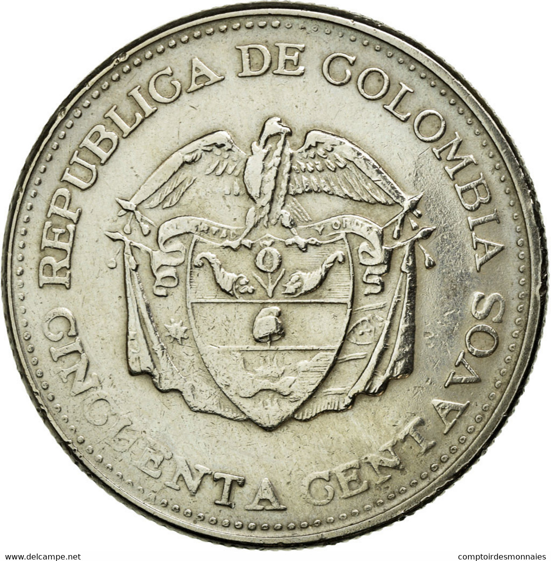 Monnaie, Colombie, 50 Centavos, 1963, TTB+, Copper-nickel, KM:217 - Kolumbien