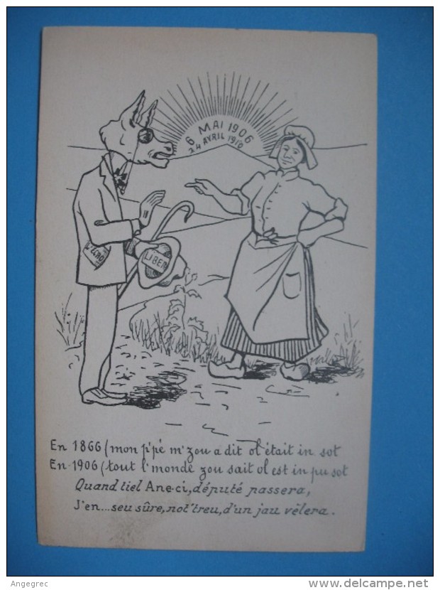 Carte Humoristique  " Scènes Satirique   - "  6 Mai 1906 - 24 Avril 1950 .............." - Satiriques