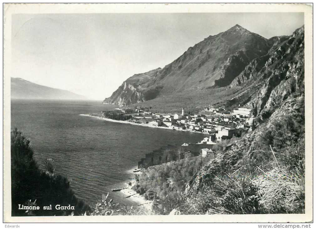 Limone Sul Garda, BS Brescia, Italy RP Postcard Unposted - Brescia