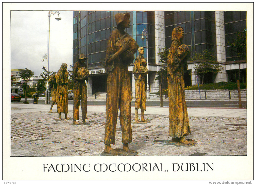 Famine Memorial, Dublin, Ireland Postcard Unposted - Dublin