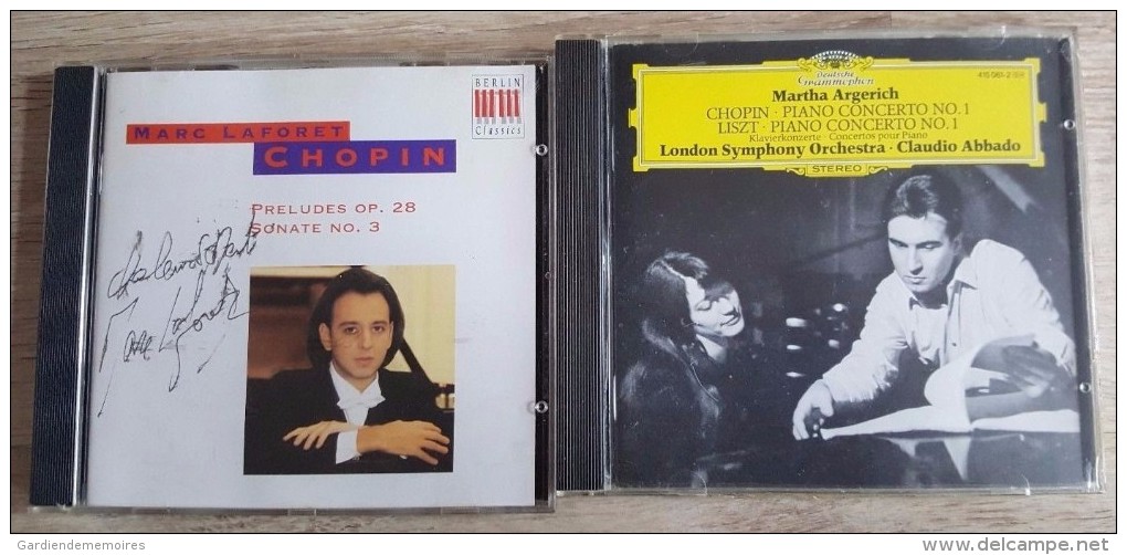 2 CD De Chopin Dont Un Signé Par Marc Laforet - Martha Argerich London Symphony - Classique