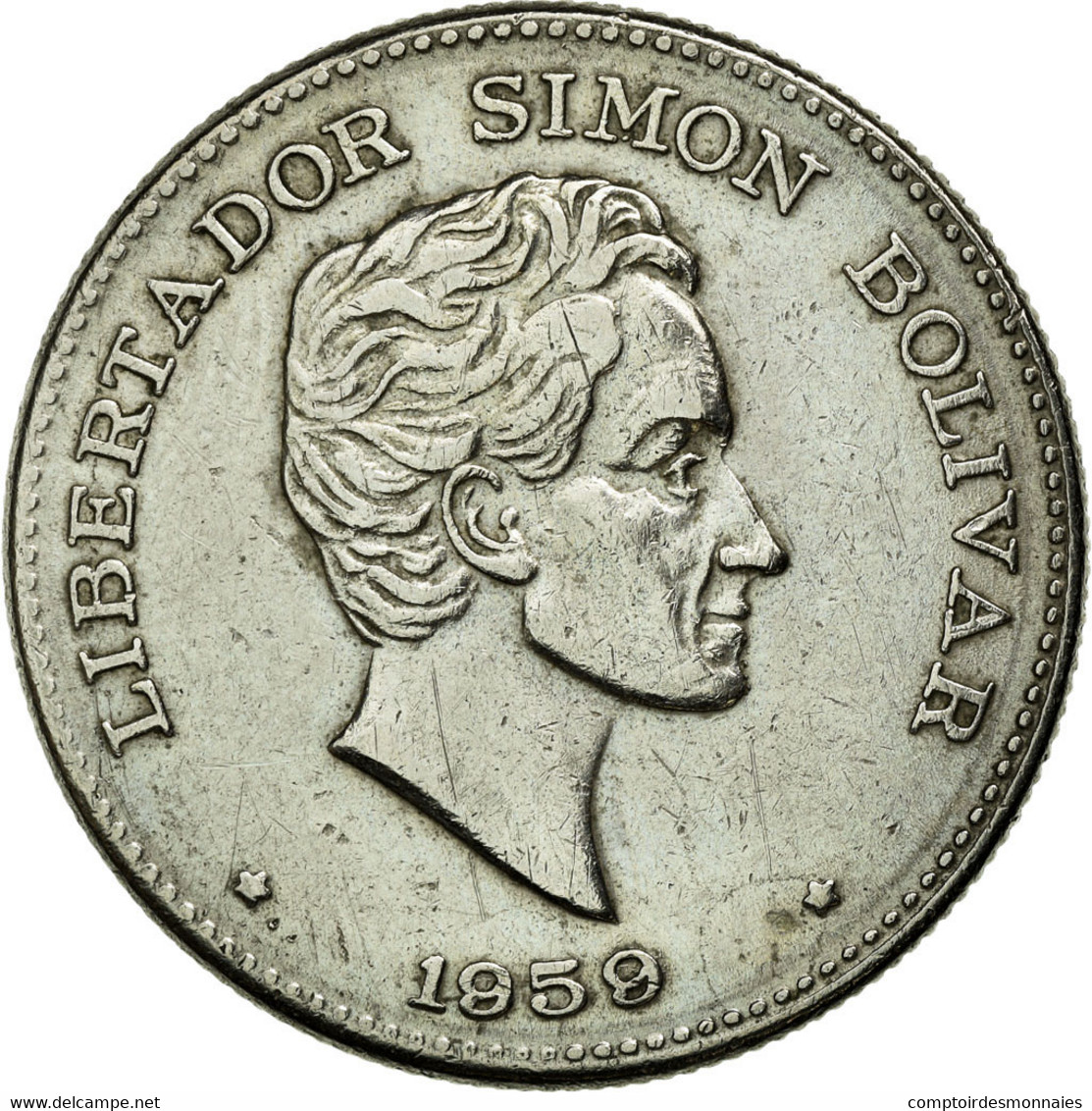 Monnaie, Colombie, 50 Centavos, 1959, TTB+, Copper-nickel, KM:217 - Kolumbien