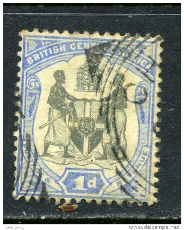 RARE 1D BRITISH CENTRAL AFRICA BLUE 1897 STAMP TIMBRE USED - Other & Unclassified