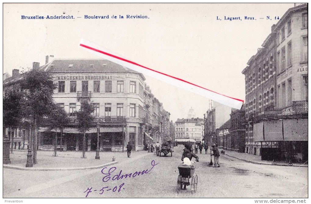 BRUXELLES-ANDERLECHT - Boulevard De La Révision - Supérbe Carte Très Animée - Anderlecht