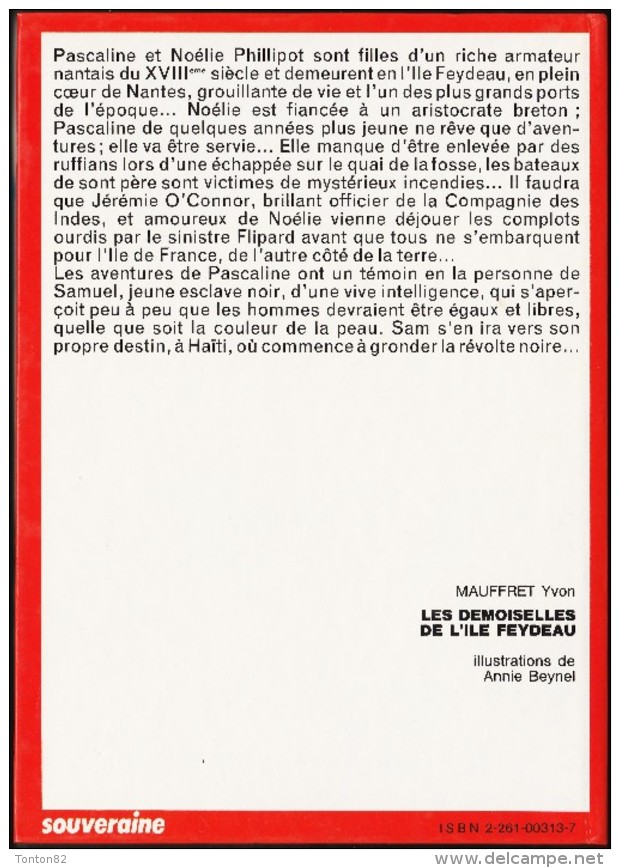 Yvon Mauffret - Les Demoiselles De L’Île Feydeau - Rouge Et Or Souveraine N° 2.801 - ( 1977 ) . - Bibliotheque Rouge Et Or