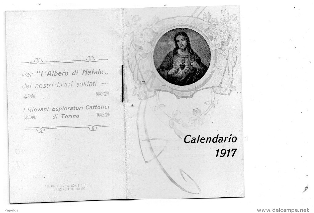 1917  CALENDARIO FORMATO PICCOLO - Kleinformat : 1901-20