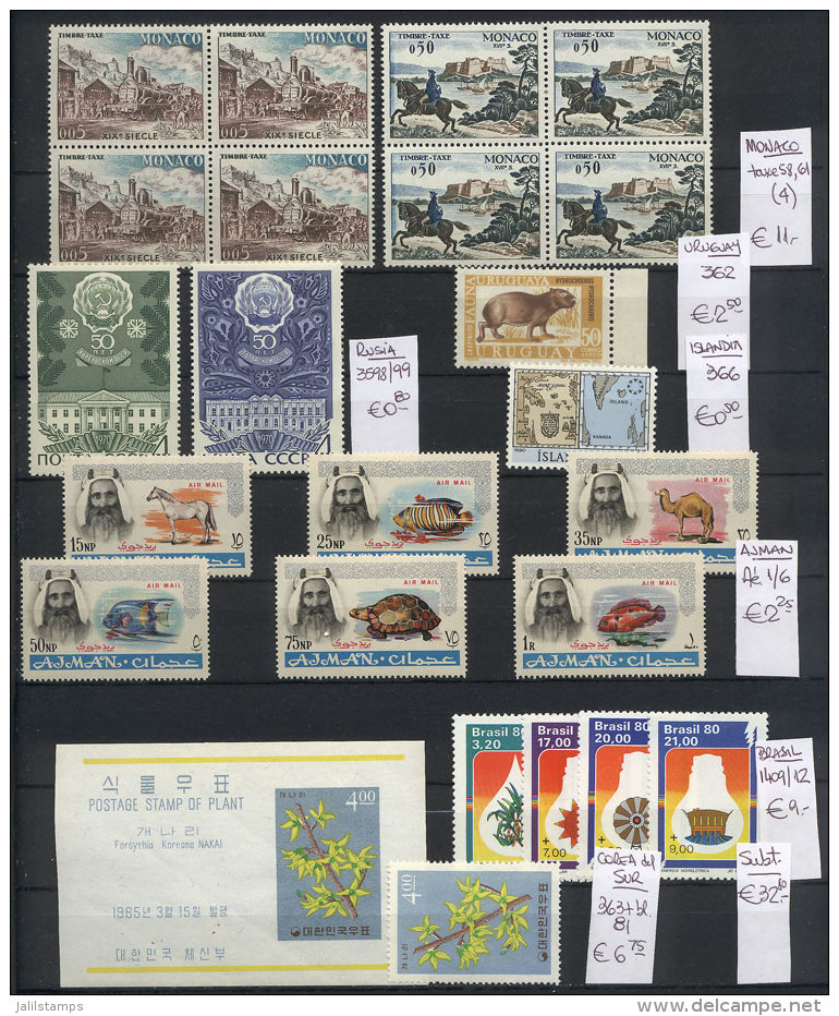 Stockbook With Sets Of Various Periods, VERY THEMATIC And Of Very Fine Quality, ALL CLASSIFIED With Yvert Number... - Collections (with Albums)