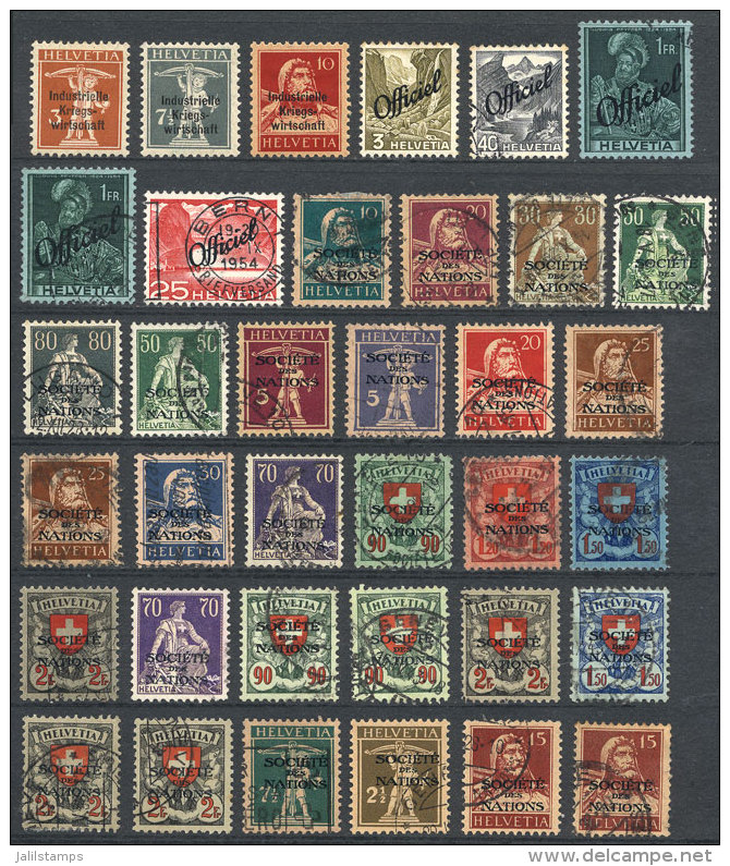 OFFICIAL STAMPS: Interesting Lot Of Stamps, Most Used And Of Fine To VF Quality, Good Opportunity! - Collections