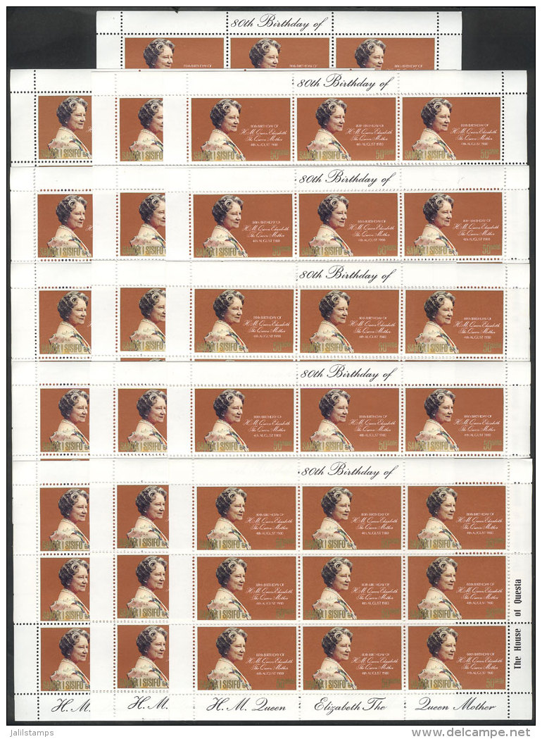 Sc.532 X 16 Sheets Of 9 Stamps Each (total 144 Stamps), Unmounted, Perfect, Catalog Value US$100+ - Samoa