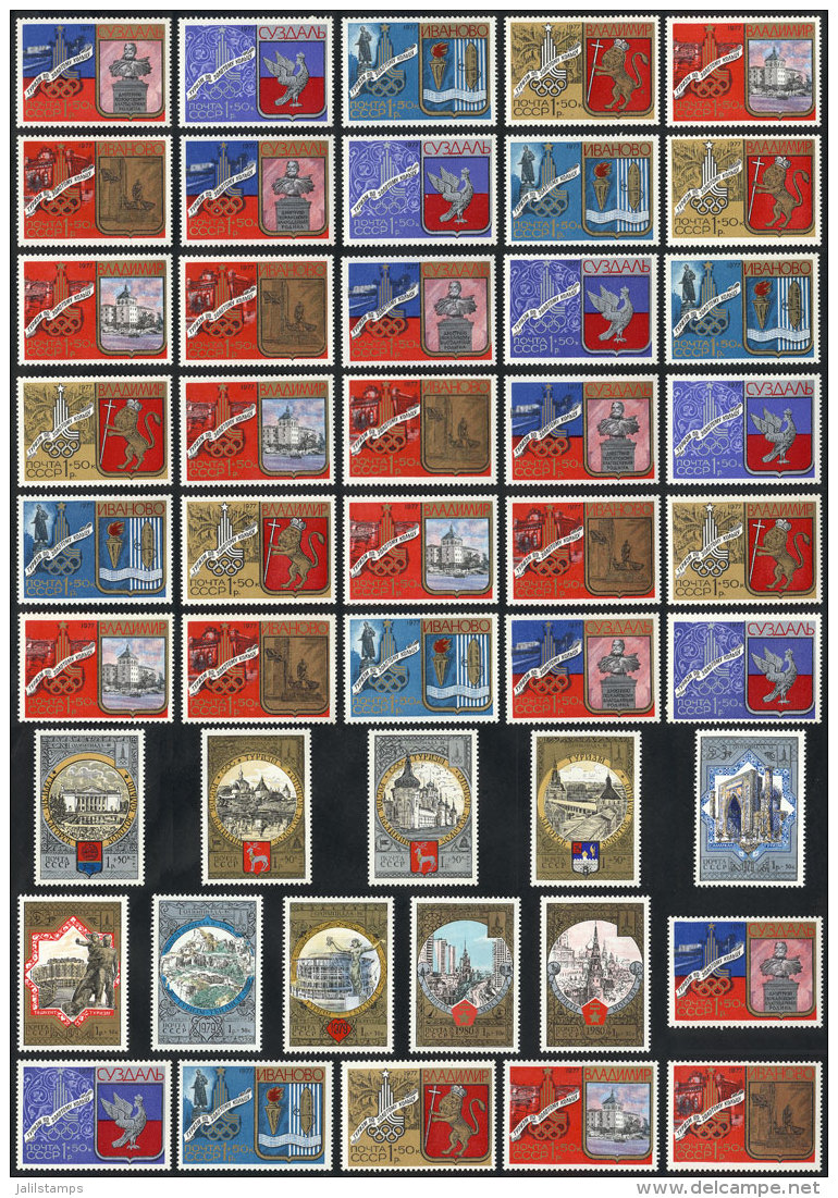 Lot Of Sets Issued To Commemorate The 1980 Moscow Olympic Games, All Unmounted And Of Excellent Quality, Catalog... - Collections