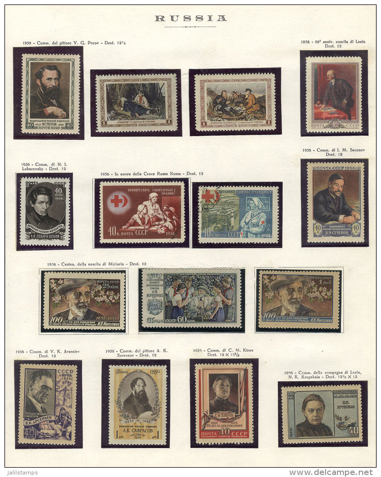 Very Complete Collection In 4 Volumes (1954 To 1987), With Thousands Of Very Thematic And Attractive Stamps, In... - Collections