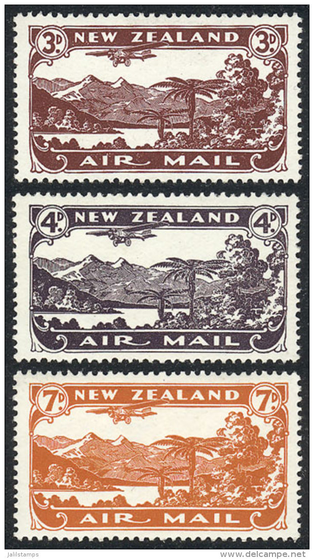 Sc.C1/C3, 1931 Complete Set Of 3 Values With Very Light Hinge Mark, Excellent Quality, Catalog Value US$85. - Airmail