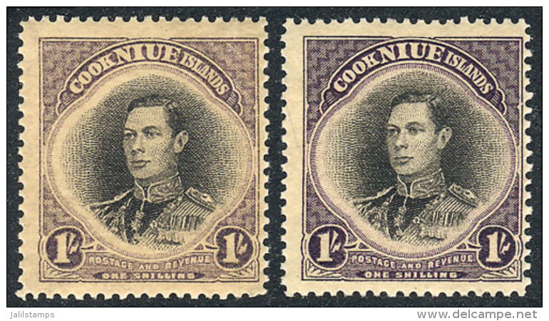 Sc.73, 2 Examples In DIFFERENT COLORS, VF Quality! - Niue