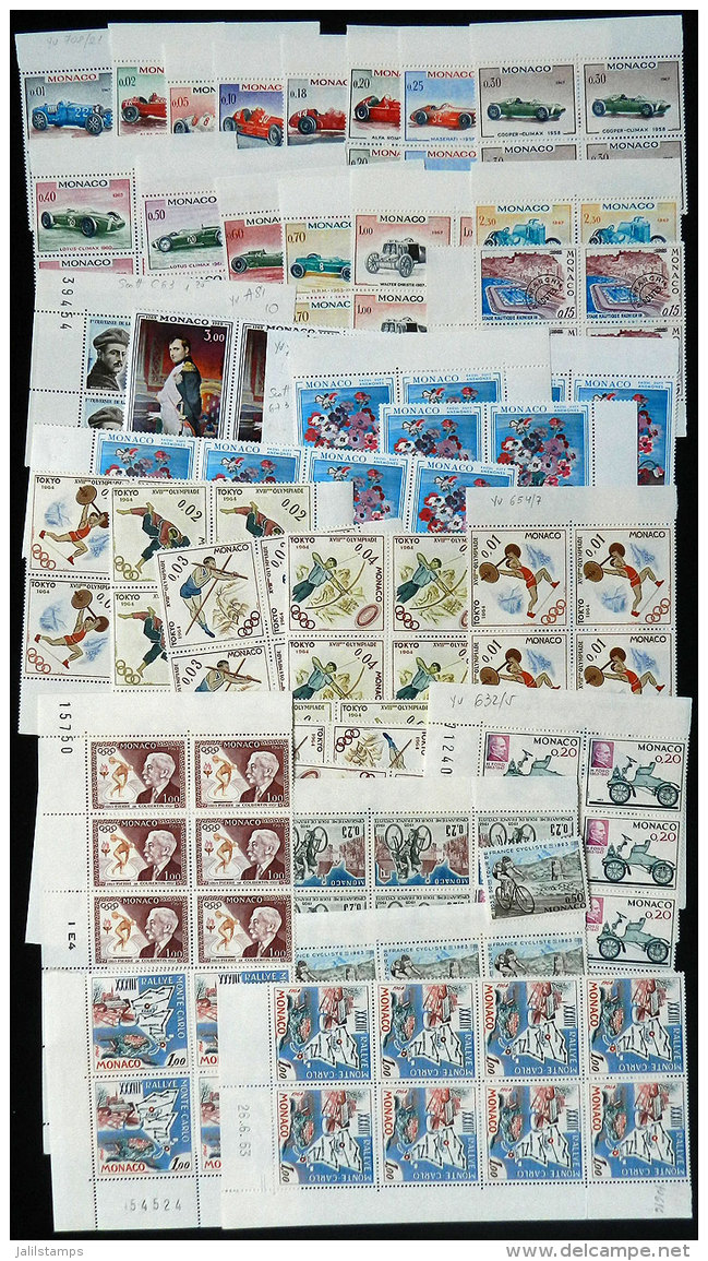 Lot Of VERY THEMATIC Modern Sets In Blocks Of 4 Or Larger, All Unmounted And Of Excellent Quality, Yvert Catalog... - Collections, Lots & Series