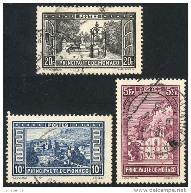 Sc.128/130, 1932/7 5Fr. To 20Fr., The 3 High Values Of The Set, Used, VF Quality, Catalog Value US$230. - Other & Unclassified