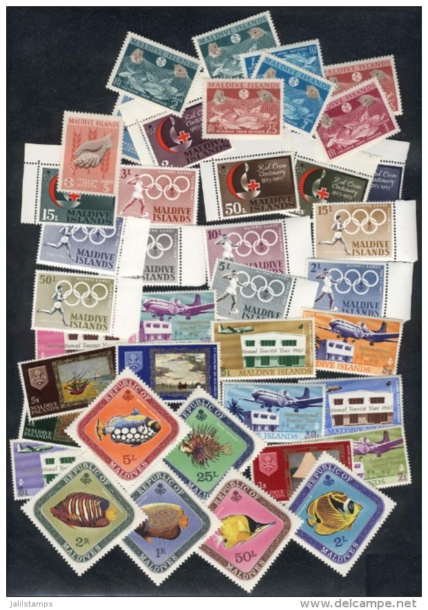 Lot Of VERY THEMATIC Complete Sets, All Unmounted And Of Excellent Quality, Catalog Value US$169+ - Maldives (1965-...)