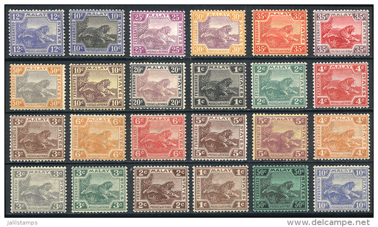 Lot Of Old Stamps (tiger), Unused And Of Very Fine Quality (several MNH), Catalog Value US$98. - Malaya (British Military Administration)