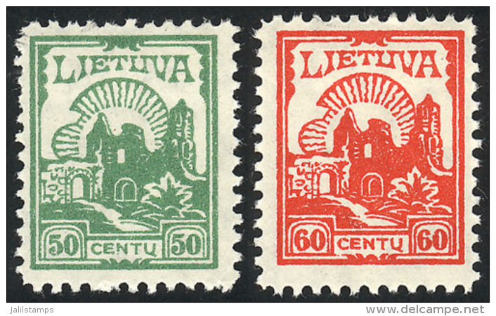 Sc.208/209, 1925 2 Definitive Stamps, VF Quality, Catalog Value US$50 - Lithuania