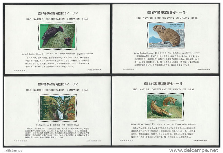 HBC Nature Conservation Campaign Seal: 12 Small Sheets, Each With A Very Pretty Cinderella, Topics: Animals,... - Other & Unclassified