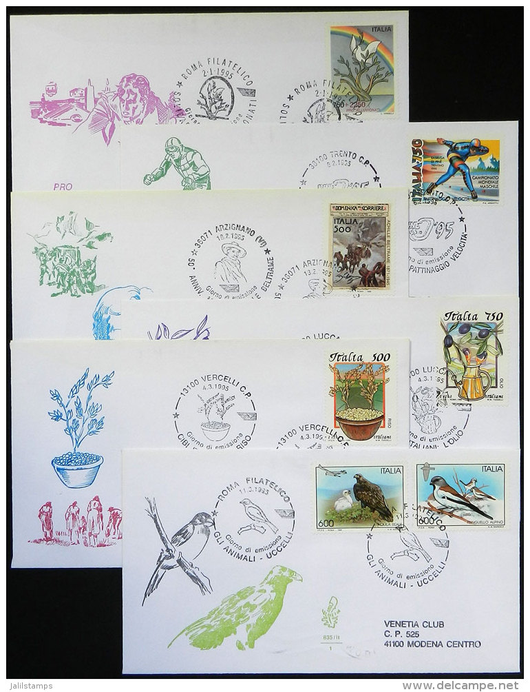 56 First Day Covers (FDC) Of Stamps Issued In 1995, Excellent Quality! - Collections