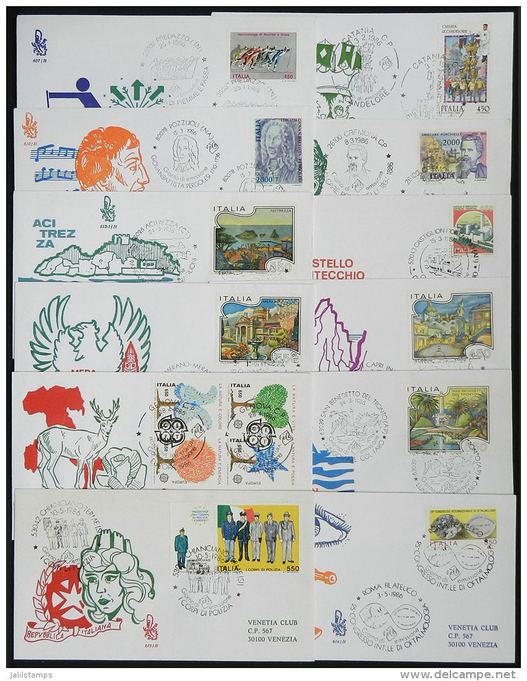 67 First Day Covers (FDC) Of Stamps Issued Between 1986 And 1987, Excellent Quality! - Collections