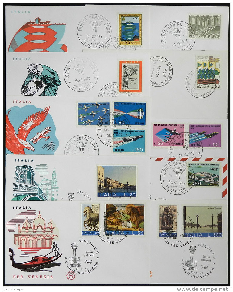 100 First Day Covers (FDC) Of Stamps Issued Between 1973 And 1975, Excellent Quality! - Collections