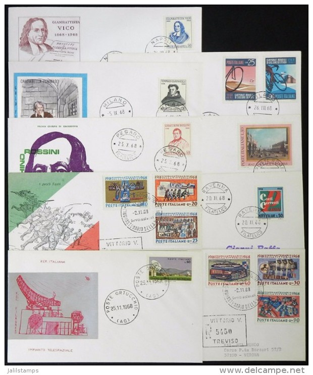 80 First Day Covers (FDC) Of Stamps Issued Between 1968 And 1972, Excellent Quality! - Collections