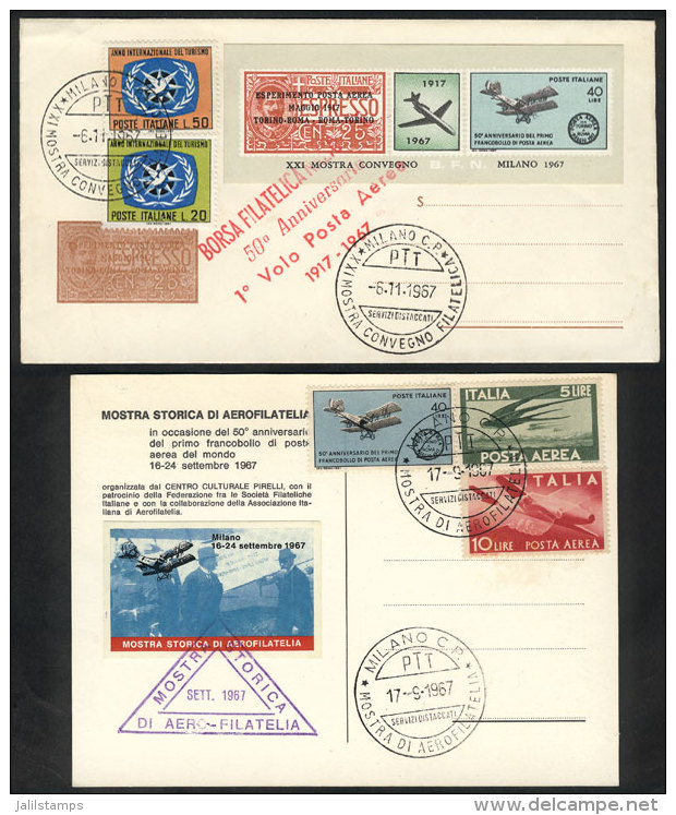 12 Covers Or Postcards With Special Postmarks, VF Quality, Low Start! - Collections