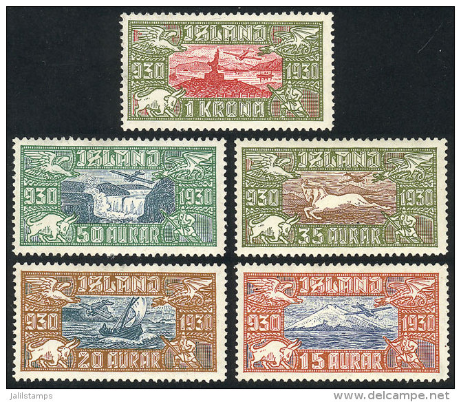 Sc.C4/Cb, 1930 Complete Set Of 5 Values, Mint Lightly Hinged, VF Quality, Catalog Value US$290+ - Airmail