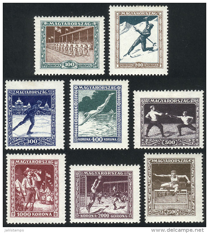 Sc.B80/B87, 1925 Sports, Cmpl. Set Of 8 Mint Values, VF Quality, Catalog Value US$41+ - Other & Unclassified