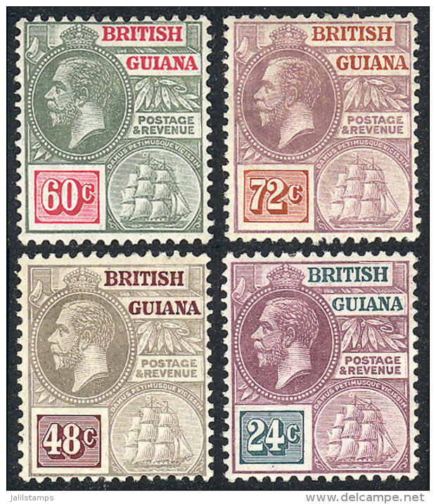 Sc.104/107, The 4 Key Values Of The Set, VF Quality, Catalog Value US$104+ - British Guiana (...-1966)