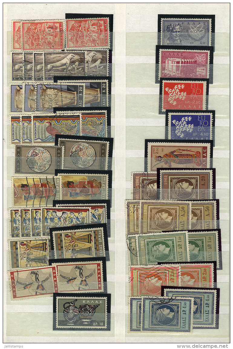 Large Stockbook Filled With Mint (mostly MNH) And Used Stamps, Very Fine General Quality, Very Thematic And... - Collections